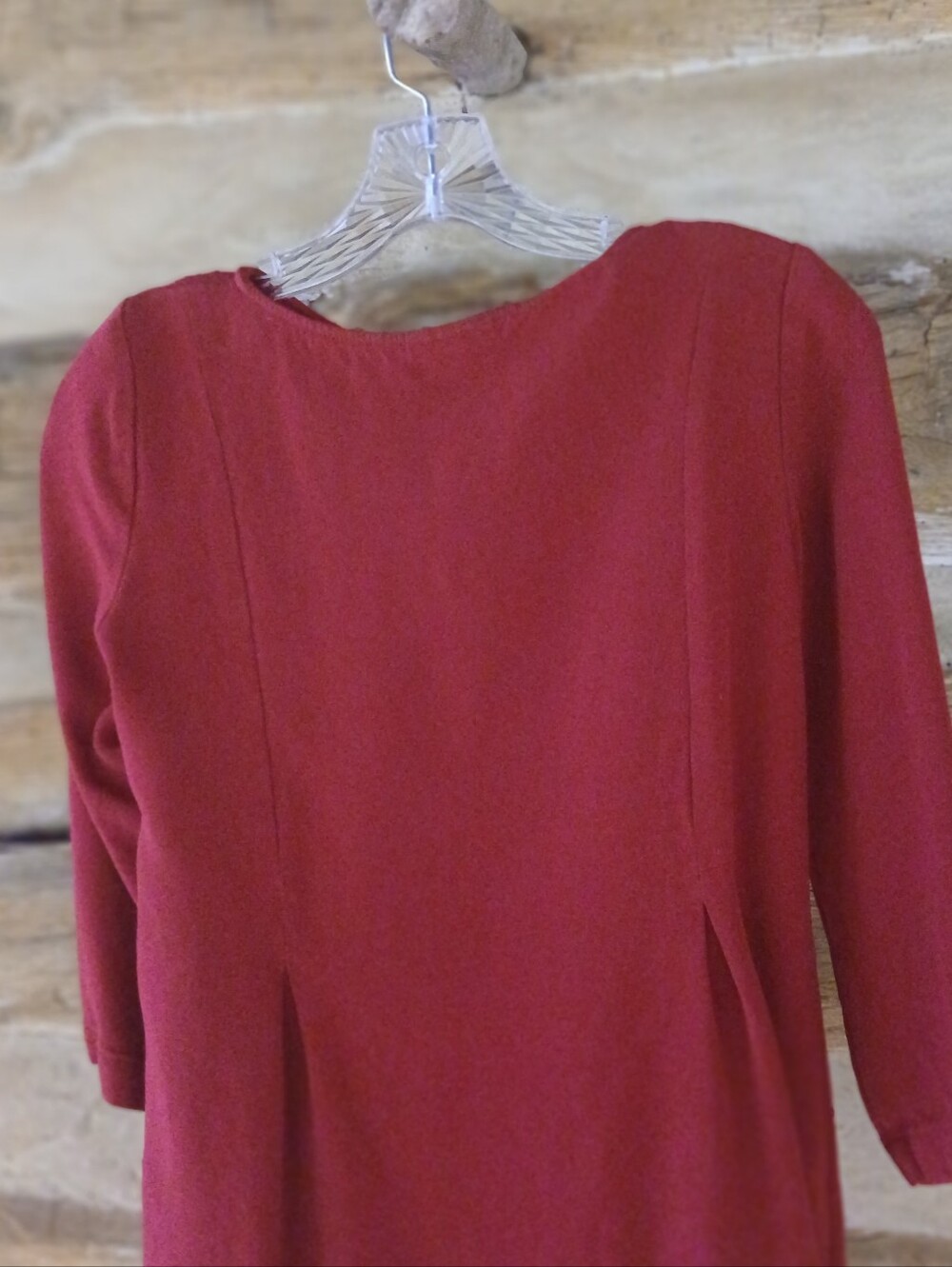 J. Jill Cranberry Red 3/4 Sleeve Swing Tunic XS - Picture 6 of 11